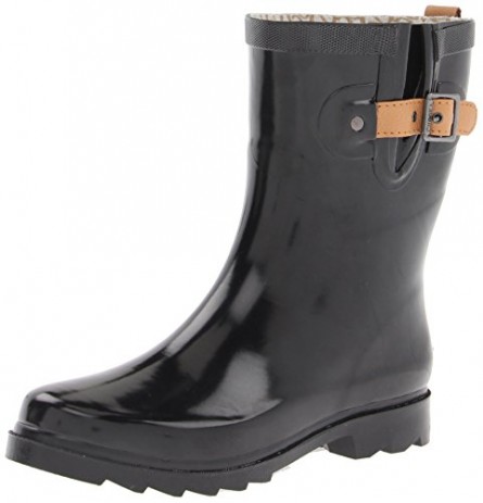 chooka short black rain boots