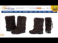 Rabbit Fur Snow Boots for Women CW332103 www.cwmalls.com