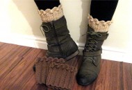 How to crochet a boot cuff, sock topper for boots