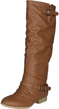 Top Moda COCO-1 Women’s Knee High Riding Boot, Color:TAN, Size:10