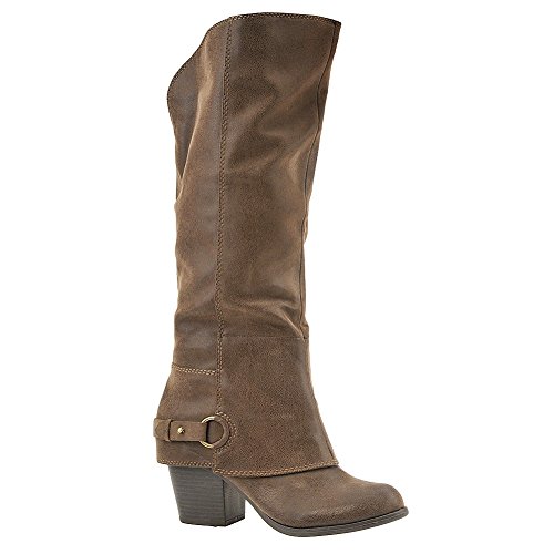 Fergalicious Women’s Lexy Harness Boot, Taupe WC, 8 M US