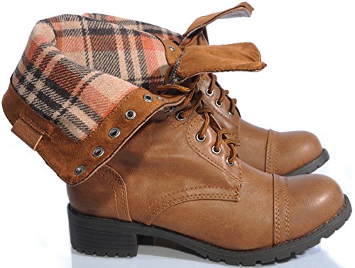 Marco Republic Expedition Womens Military Combat Boots – (Tan) – 8.5