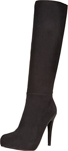 Aldo Women’s Paleven Harness Boot, Black Microsuede, 38.5 EU/8 B US