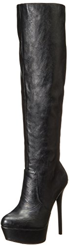 Steve Madden Women’s Animall Slouch Boot, Black/Multi, 8.5 M US