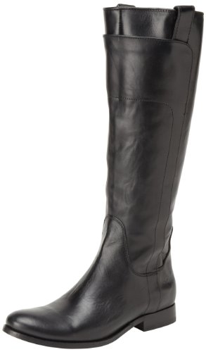 FRYE Women's Melissa Tall Riding, Black Smooth Vintage Leather, 8.5 M ...
