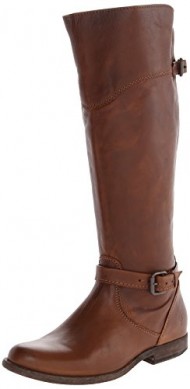 FRYE Women’s Phillip Riding Boot, Cognac Soft Vintage Leather, 7 M US