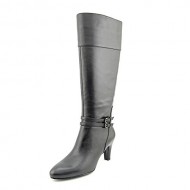 Bandolino Women’s Wiser Leather Riding Boot,Black,6 M US