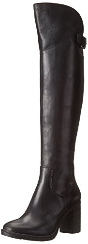Donald J Pliner Women’s Taria Over-the-Knee Boot, Black Calf, 8.5 M US