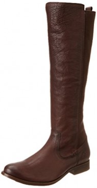 FRYE Women’s Molly Gore Tall Riding Boot, Dark Brown, 5.5 M US