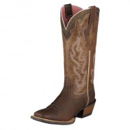 Ariat Women’s Crossfire Caliente Cowgirl Boot Wide Square Toe Brown 7 M US