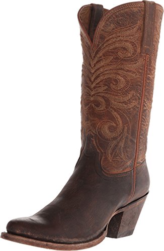 Lucchese Women’s Handcrafted 1883 Laurelie Cowgirl Boot Round Toe Peant Brittle US