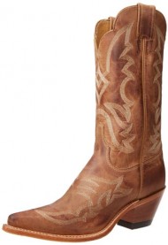 Justin Boots Women’s U.S.A. Bent Rail Collection 12″ Boot Narrow Square Toe Leather Outsole,Tan “America”,7.5 B US