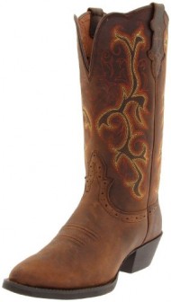 Justin Boots Women’s Stampede Collection 12″ Boot Narrow Rounded Toe Western Rubber Outsole,Sorrel Apache,9 B US