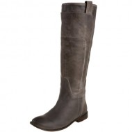 FRYE Women’s Paige Tall Riding Boot, Grey Burnished Leather, 7.5 M US