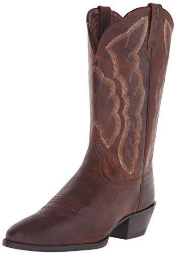 Ariat Women’s Heritage Western R Toe Fashion Boot, Sassy Brown, 8.5 5E US