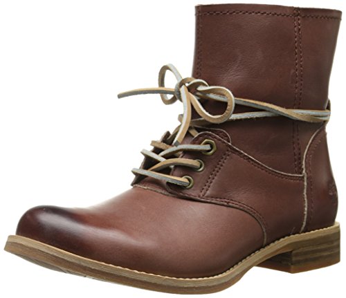 Timberland Women’s Savin Hill Lace Ankle Motorcycle Boot, Light Brown, 11 M US
