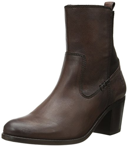 FRYE Women’s Janis Gore Short Boot, Dark Brown, 6.5 M US