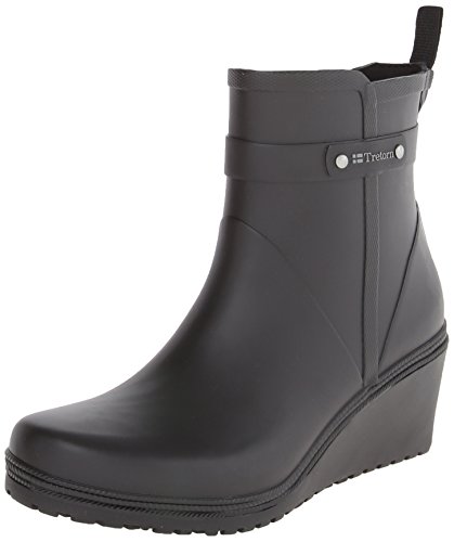 Tretorn Women’s Womens Plask-Mid Rain Shoe, Black/Black, 40 EU/9 B US