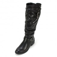 White Mountain ‘LAUNCH’ Women’s Boot, Black Wide – 7 W