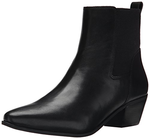 Nine West Women’s Travers Leather Boot, Black/Black, 8.5 M US