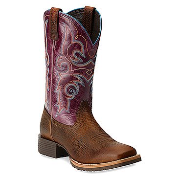 Ariat Women’s Hybrid Rancher Cowgirl Boot Square Toe Brown US