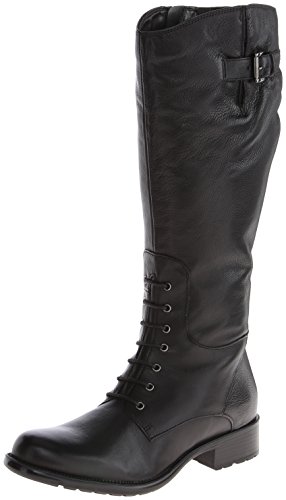 Clarks Women’s Mullin Clove Riding Boot,Black Leather,7.5 M US