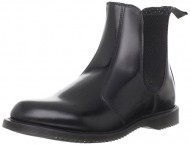Dr. Martens Women’s Flora Boot,Black Polished Smooth,9 UK/11 M US