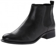 Nine West Women’s Jara Leather Boot, Black/Black, 9.5 M US