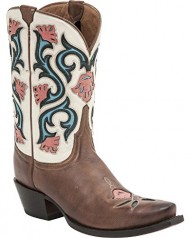 Lucchese Women’s Handcrafted 1883 Belle Cowgirl Boot Snip Toe Tan US