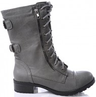 Marco Republic Commander Womens Military Combat Boots – (Grey) – 8