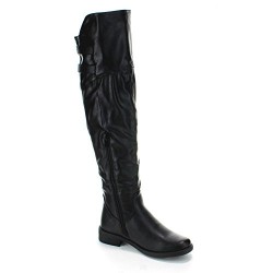 FOREVER ABY-91 Women's Slouch Over The Knee High Riding Boots with ...