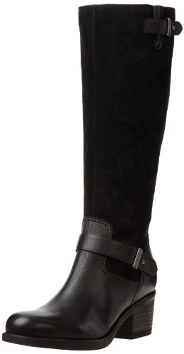 Clarks Women’s Mojita Crush Boot,Black Leather,10 M US
