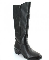 Franco Sarto Christina Womens Size 6 Black Leather Fashion Mid-Calf Boots UK 4