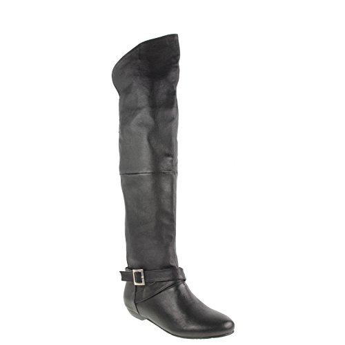 Chinese Laundry Women’s Nostalgia Leather Knee-High Boot,Black,5.5 M US