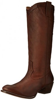 Stetson Women’s 15 Inch Burnished Ficcini Riding Boot, Brown, 11 B US