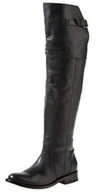 DV by Dolce Vita Leroux Over the Knee Leather Riding Boot,8 B(M) US,Black Leather