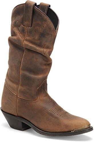 Double-H Boots Women’s DH5252 Slouch Boot Tan Crazy Horse 11 M US