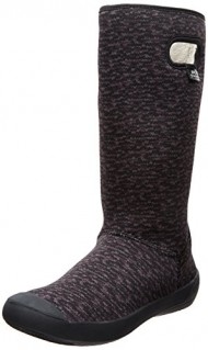 Bogs Women’s Summit Knit Waterproof Boot,Black/Grey,11 M US