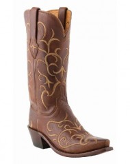 Lucchese Women’s 1883 Fancy Stitched Cowgirl Boot Snip Toe Tan US