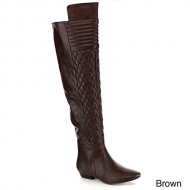 YOKI LENNY-10 Women’s Hot Fashion Over The Knee High Riding Boots, Color:BROWN, Size:8.5