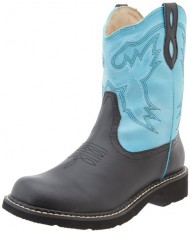 Roper Women’s Chunks Western Boot,Black/Turquoise,5 M US