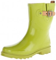 Chooka Women’s Top Solid Mid Rain Boot, Chartreuse, 9 M US
