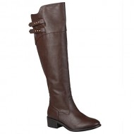 Brinley Co Women’s Lexi WC Riding Boot, Brown, 7.5 M US