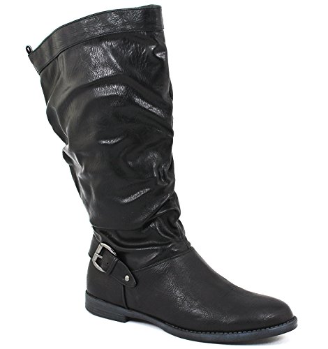 Easy Street Women's Vigor Plus Riding Boot,Black,8 M US | Pretty In ...