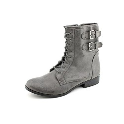 Style & Co Ricky Womens Size 9.5 Gray Faux Leather Fashion Ankle Boots ...