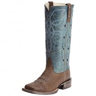 Ariat Women’s Ranch Luxe Cowgirl Boot Square Toe Brown US