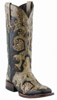 Lucchese Women’s Handcrafted 1883 Oklahoma Cowgirl Boot Square Toe Tobacco US