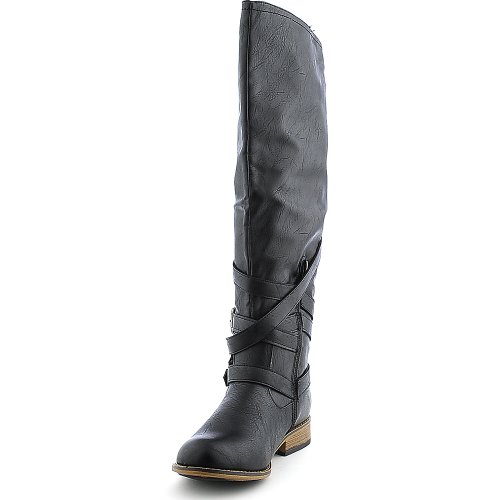 Bamboo Womens Parksville-10 Boot – Black Size 6