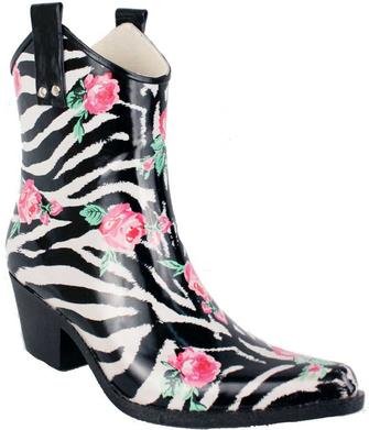 Nomad Women's Yippy Low Rain Boot,Rose Zebra,10 M US | Pretty In Boots ...