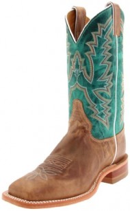 Justin Boots Women’s U.S.A. Bent Rail Collection 11″ Boot Wide Square Double Stitch Toe Leather Outsole,Burnished Tan,Black Tan “America”/Turquoise Ponteggio Calf,11 B US